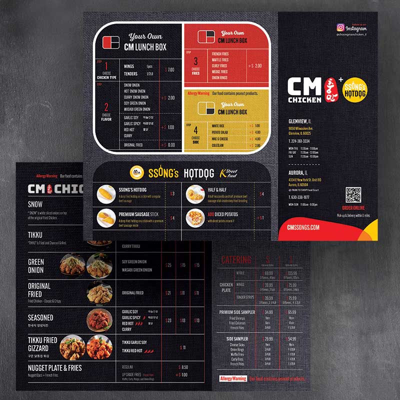 cmchicken's brochure sample